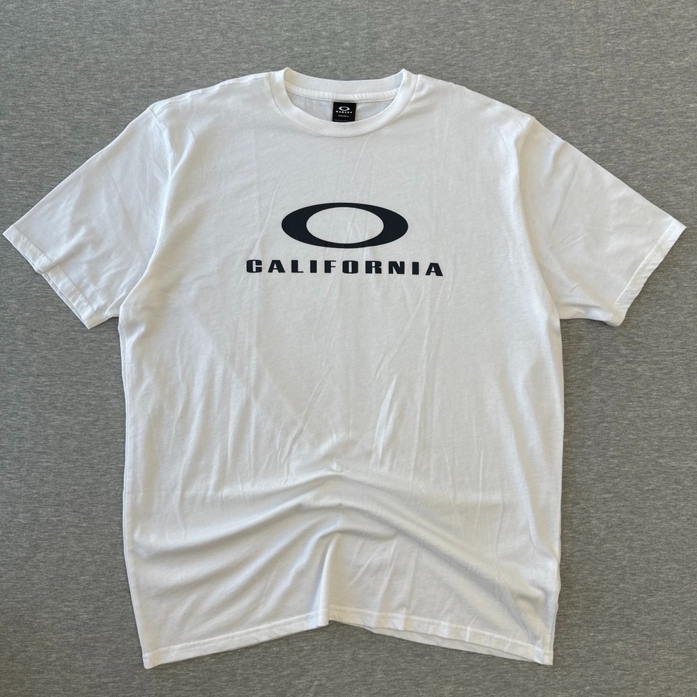 Oakley Destination Ellipse Tee T Shirt 2XL White Graphic California